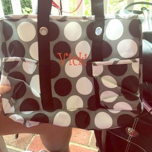 Thirty one bag with Vicki embroidered